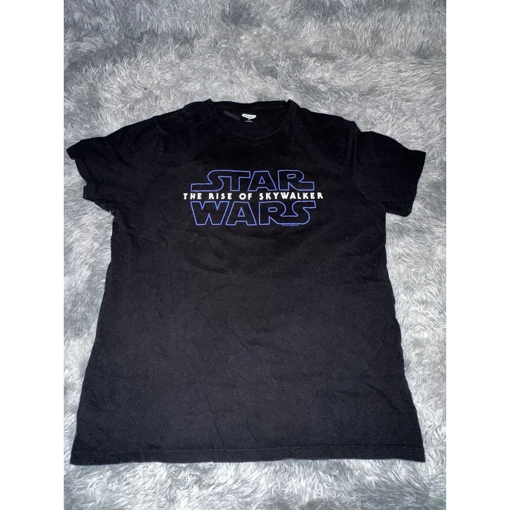 Old Navy Star Wars The Rise of Skywalker Movie List Graphic Tee Black‎ XL